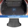 For Lexus RZ 2025 2025 TPE 3D Car Floor Mats Cargo Liner Trunk Pad All Weather Waterproof Black