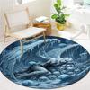 Seven Deadly Sins Round Area Rug,Carpet Rug for Living Room Bedroom Sofa Playroom Decor,Non-slip Floor Mat