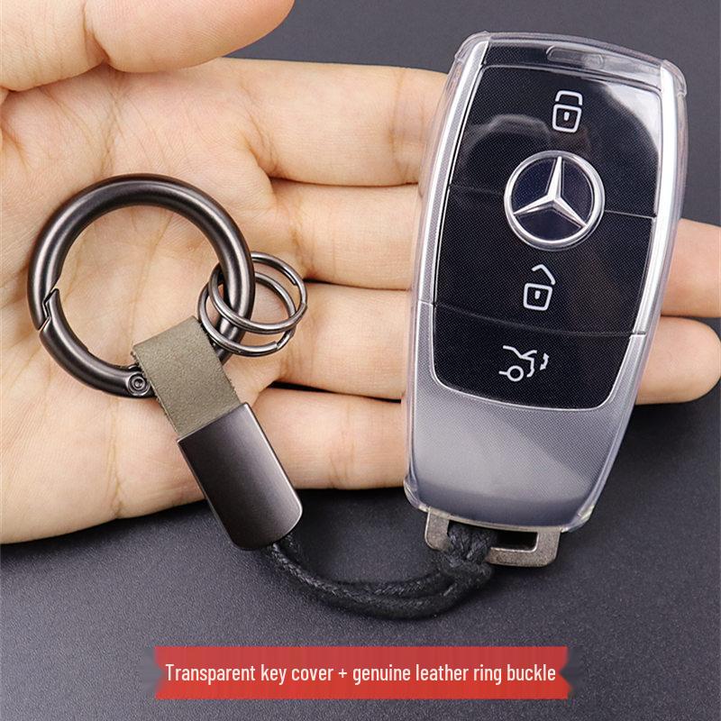 Transparent Ultra-Thin Key Case for Mercedes A200L, E300L, GLC260L, GLB, GLE350, and CLS Class