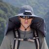 Summer Outdoor Fishing and Hiking Sun Hat, Oversized Solar Fan Hat, Shawl Neck Protection, Sun Protection Fisherman Hat