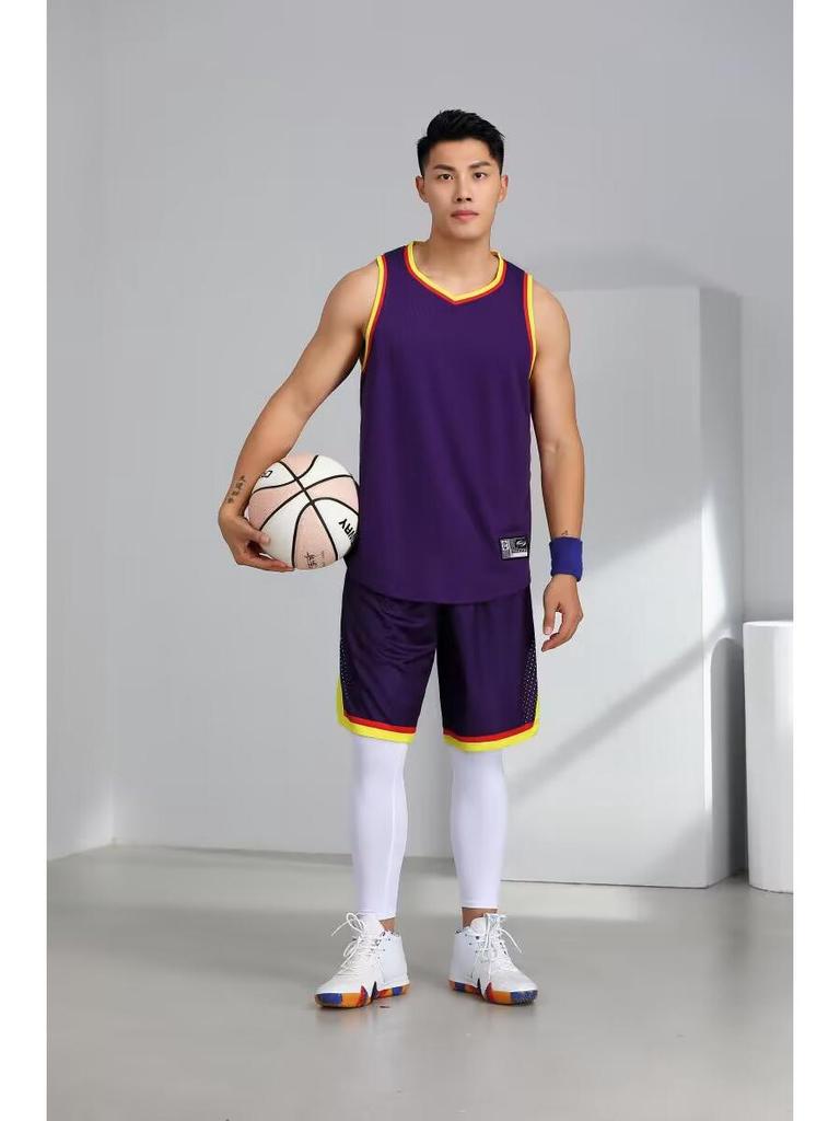 Men's Adult Basketball Uniform Set - Sports Training & Competition Jerseys
