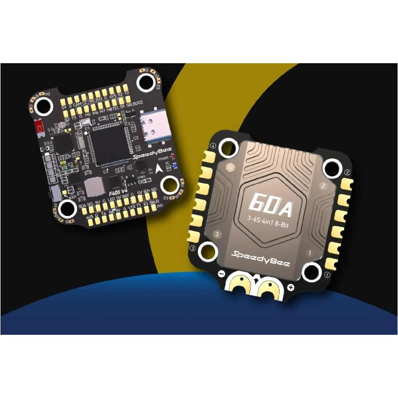SpeedyBee F405 V4 BLS 60A 30x30 Flight Controller + 60A 4-in-1 ESC Stack for FPV Freestyle Drone, DIY Same Style Accessories