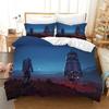 Astronaut Duvet Cover Set Galaxy Outer Space Bedding Set 3D Boys Cosmonaut Spaceman Comforter Cover Universe Planet Quilt Cover