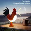 Creative Light Decorative Chicken Simulated Animal Funny Easter Home Decor Party Carnival Chicken Chick Night Light Ornaments