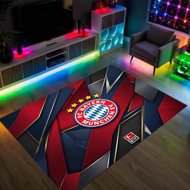Design Bayernu Mnichov Křišťálový sametový koberec Útulný Ne?Protiskluzová tištěná předložka do ložnice, obývacího pokoje, předsíně