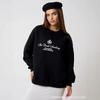 Womens Vintage Graphic Print Sweatshirt Casual Street Style Thick Fall Winter Crewneck Loose Fit