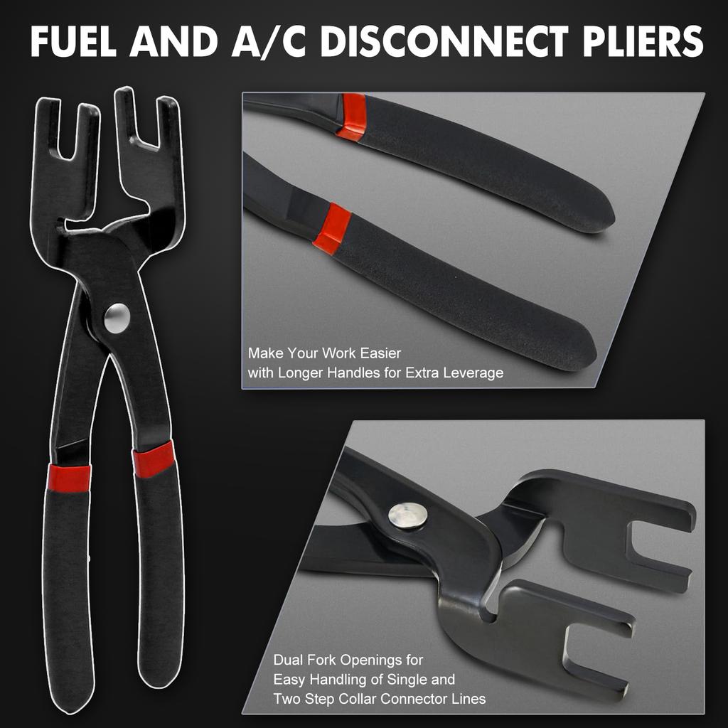39PCS Car AC Fuel Line Disconnect Removal Tool Set with tool Box,Fuel Line Disconnect Tool Set with Fuel and AC Disconnect Plier