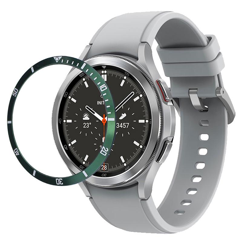 For Samsung Galaxy Watch7/Watch6/Watch5/Watch4/44mm Watch Bezel Ring Zinc Alloy Dial Bezel Adhesive Frame Ring Cover