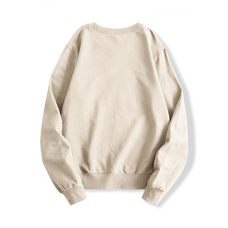 Tiger Print Crew Neck Casual Sweatshirt for Women