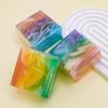 Colorful Jelly Handmade Lavender Soap: Oil-Control, Moisturizing Facial Cleanser and Essential Oil Shower Soap