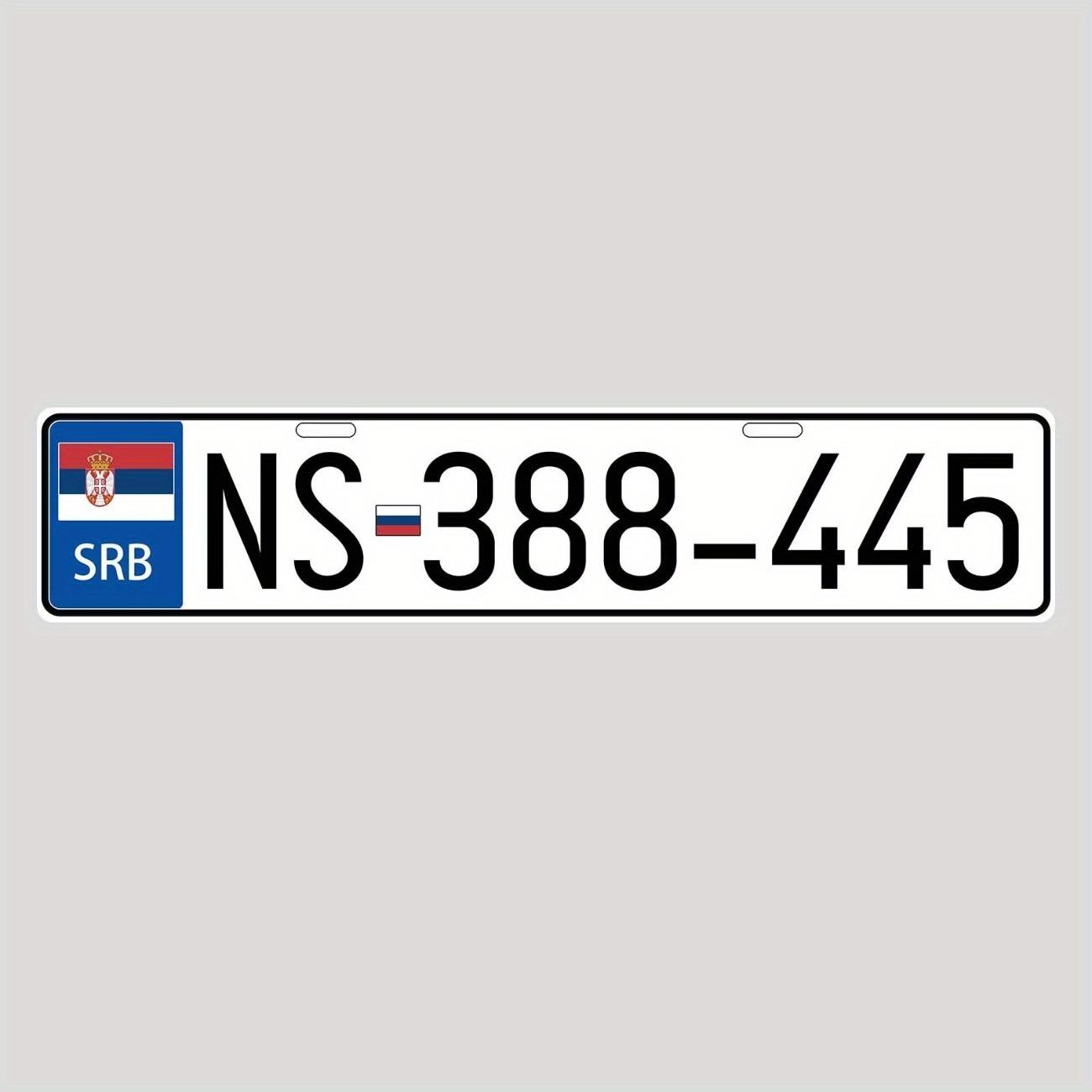 Customizable Retro Serbian Style Metal Sign Garage Bar Wall Decor