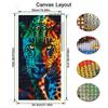 Colorful Leopard Large Size Diamond Painting New Collection Animals Diy Full Drill Rhinestone Embroidery Mosaic Cross Stitch Kits