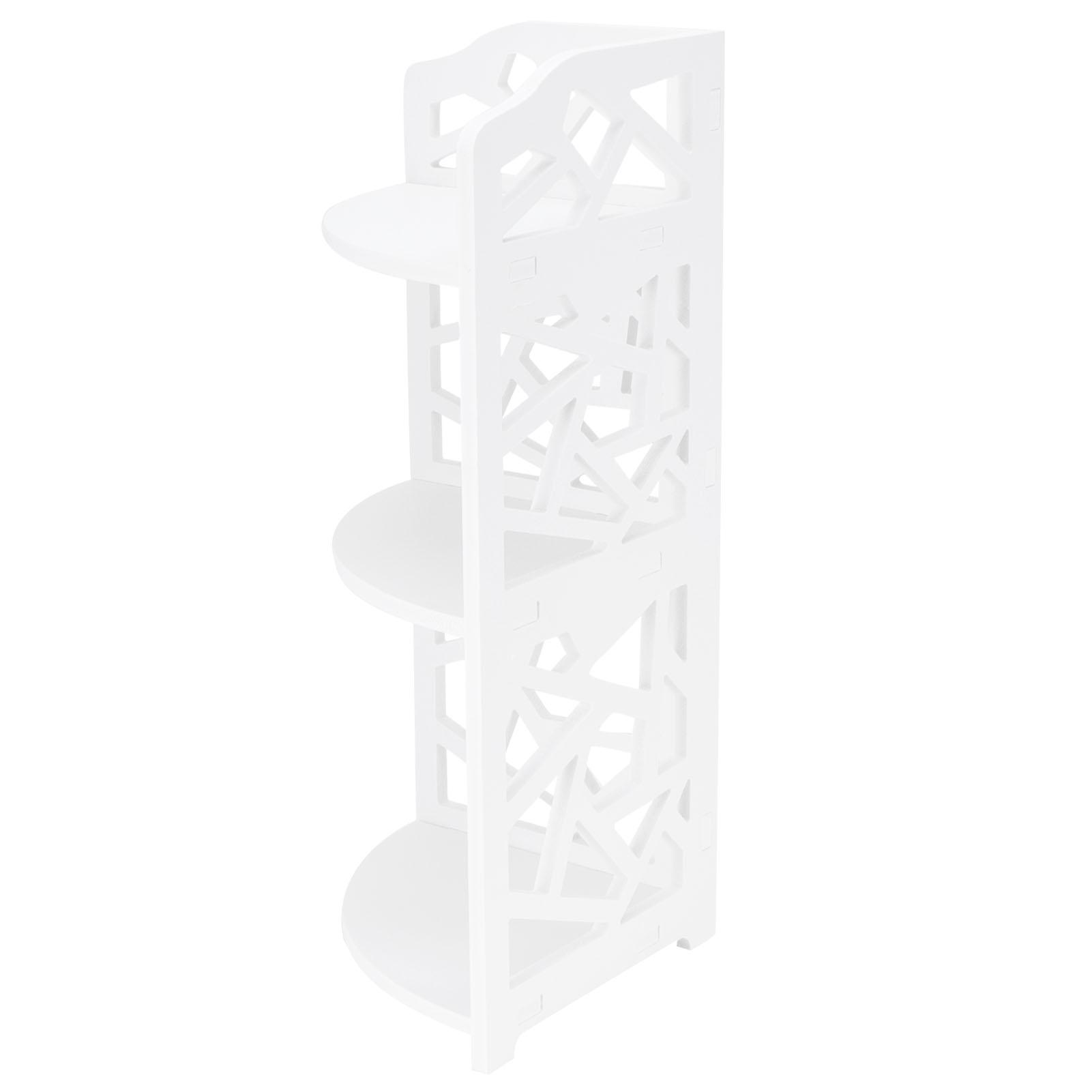 

3 Tier Small Corner Shelf for Bathroom Bedroom, Plant Stand Rack, PVC Foam Board, Simple Assembly, Space Saving Corner Shelf Unit Bedroom 18