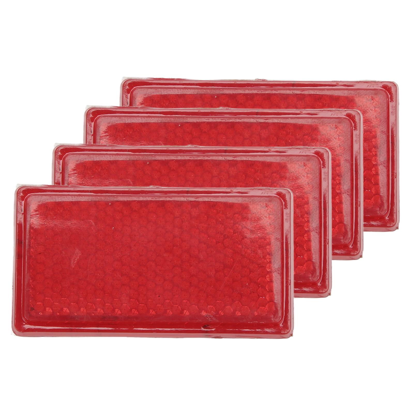 

4 шт. Светоотражающие фальш-фонари для автомобиля Красная наклейка Высокая видимость Универсальные для грузовиков, прицепов, домов на колесах, морского транспорта