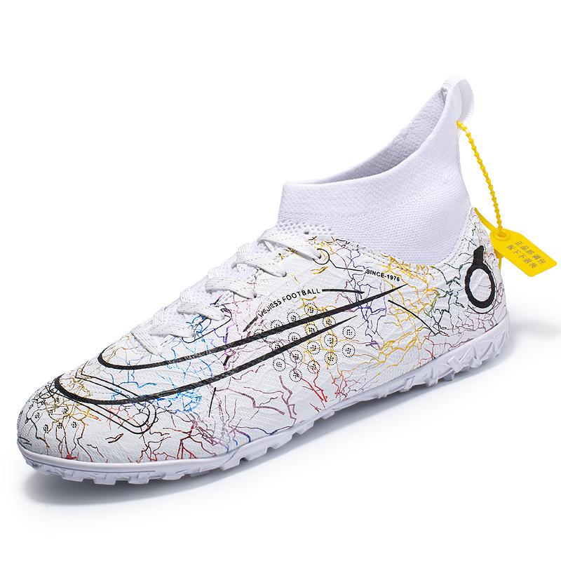 Large size new FGTF men's breathable high-top long and short nails football shoes grass training shoes football shoes