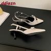 Fashion Fashion Pointed Toe Women High Heels Sandals Shoes Female Shallow Footwear Butterfly-Knot Ladies Heels Sandals Shoes Pumps