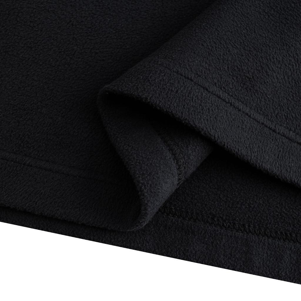 Anta Outdoor Series Comfortable Casual Versatile Slim Fit Base Layer Half-Zip Fleece Long Sleeve Women Tops Basic-Black 962546401-4