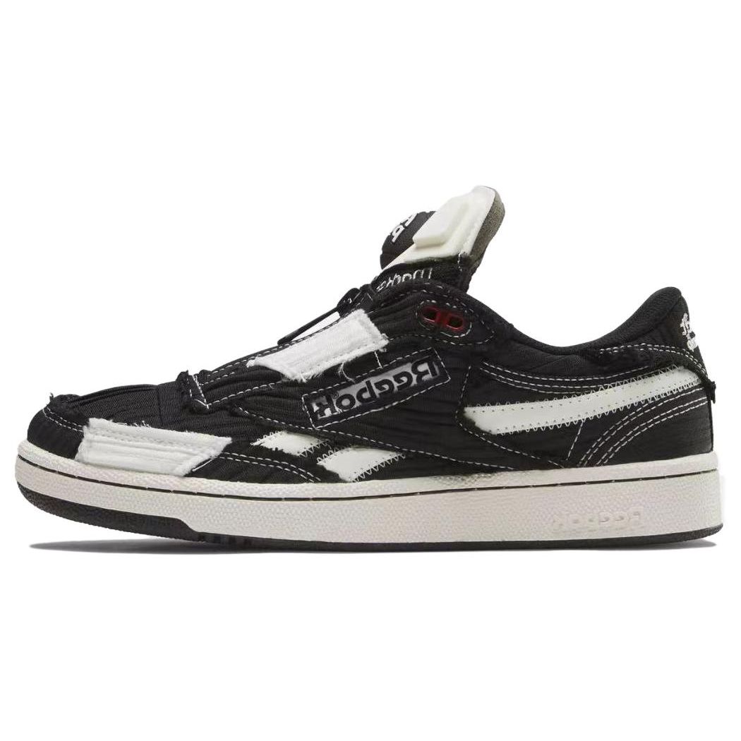 Reebok x Market Club C 85 PUMP Round-Toe Comfort Low-Top Skate Shoes, Unisex Black 100069831 40
