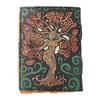 Leather Journal-Handmade Deckle Edge Paper, Leather Tree of Life Journal, Handmade Tree of Life,