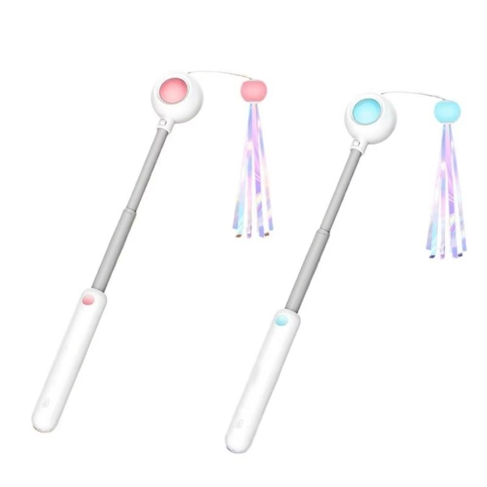 Stretchable Cat Playing Wand Tassel Cat Interactive Toy Funny Pet Playing Teaser