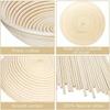 Handmade Rattan Bread Proofing Basket Oval Round Baking Mold Bowl Dough Wicker Bakers Proving Baskets Kitchen Accessories