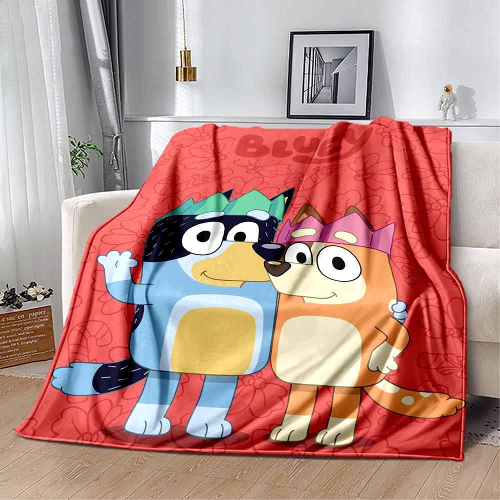Bluey Bingo Adventure Blanket Durable Comfort Suitable for Sofa Bed Office All-Season Use Warmthful Decor Ideal Gift For Birthday Valentine'S Day