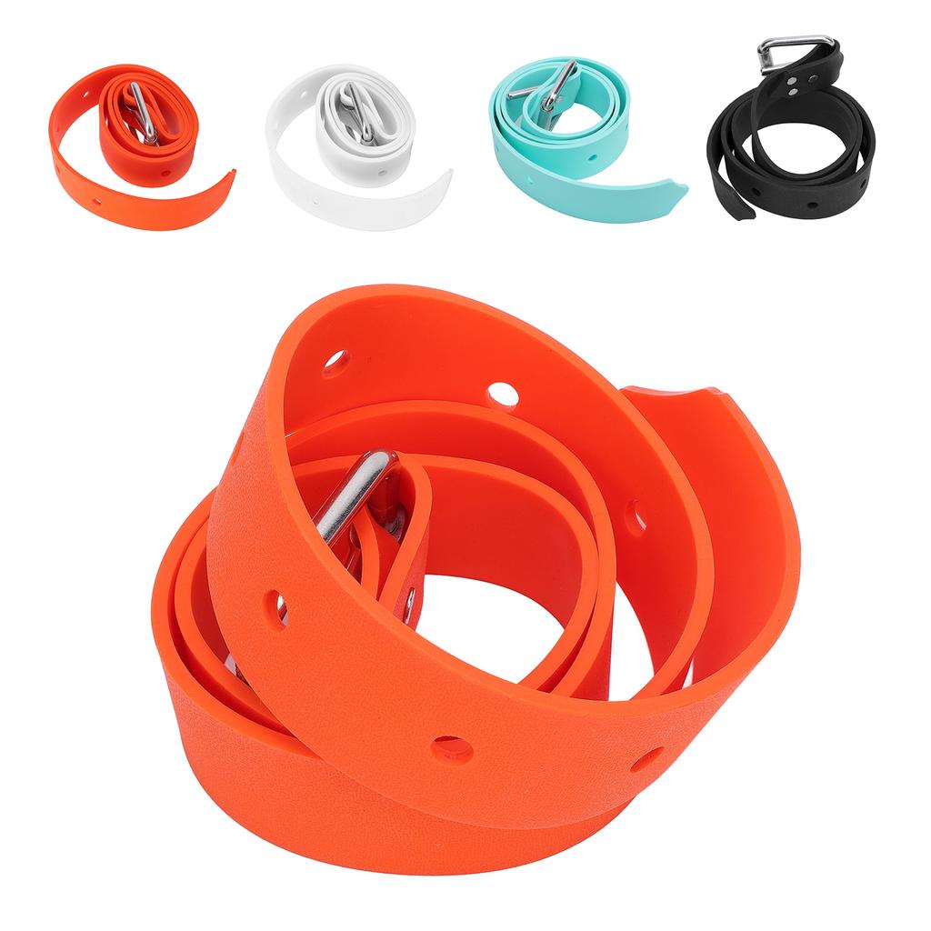 Diving Weight Belt Adjustable Silicone Freediving Weight Belt with Quick Release Buckle for Scuba Di