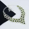 Beautiful Peridot Gemstone Handmade 925 Sterling Silver Necklace, Peridot Silver Necklace For Wife, Unisex Necklace, Party Waer Gift