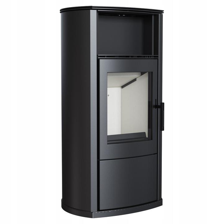 Wood burning steel stove KRATKI EPSILON Ø 150 8 kW self closing door