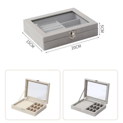 Κοσμηματοθήκη Μεταλλικό Κλείδωμα Στολίδια Φορητή Μαλακή Ταξιδιωτική Αποθήκευση