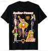 Bequemes Sailor Venus Collage Anime Shirt Sailor Moon T-Shirt Artemis Zauberstäbe 2026 Neues Baumwoll Sommer Unisex und Damen T-Shirt