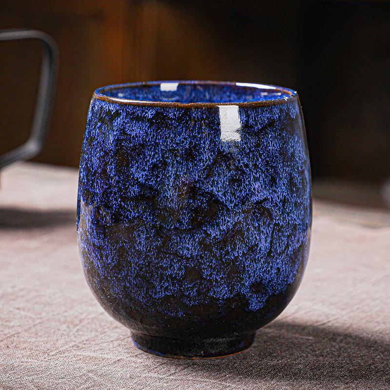 Kiln Change Wuxing Cup Teacup Large Ceramic Master Cup Jianzhan Tianmu Glaze Kung Fu Tea Set Gift Box Set