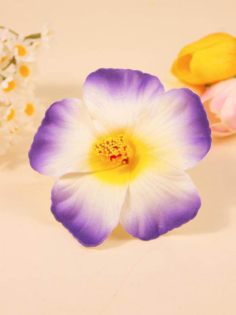 9cm EVA Frangipani Hibiscus Havajská Kvetinová Brošňa Pokrývka Hlavy Sušené Kvetinové Doplnky