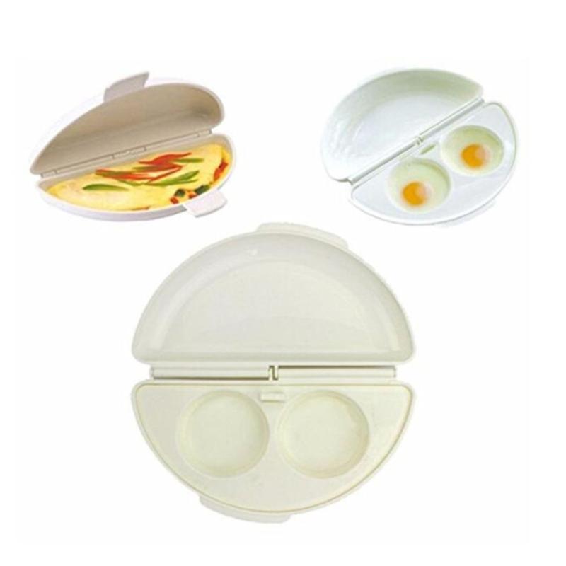 Egg Breakfast Pan Microwave Omelet Pan Egg Poacher Egg Maker Easy to Use Non-Stick Breakfast Egg Cooking Tool for Baking