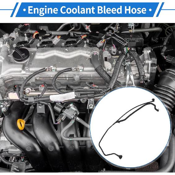 

1 Pc Engine Coolant Hose for Mercedes-Benz Metris 2.0L 2016-2023 Good Sealing Plastic Black Vent Line Hose