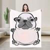 My Belly Pibble Warm Blanket  Decorative Plush Throw Blanket Fluffy Outdoor Flannel Bedspread Sofa Bed Cover