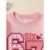 European sizes Kids' Casual Sweatshirt Printed Round Neck Pullover, Kids' Round Neck Sweatshirt with Fashion "67" Theme Feature Print