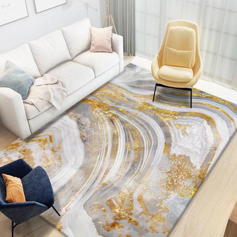 Modern Minimalist Cross-Border Carpet: Rectangular Rug for Living Room, Coffee Table, Bedroom, or Bedside.