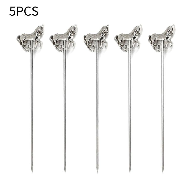 5-10Pcs Creative Stainless Steel Cocktail Picks Martini Picks Juice Decoration Picks Bar Bartending Tools Kitchen Accessories
