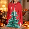 Women's Fashion Casual Long Sleeve Christmas Print Hoodie Top