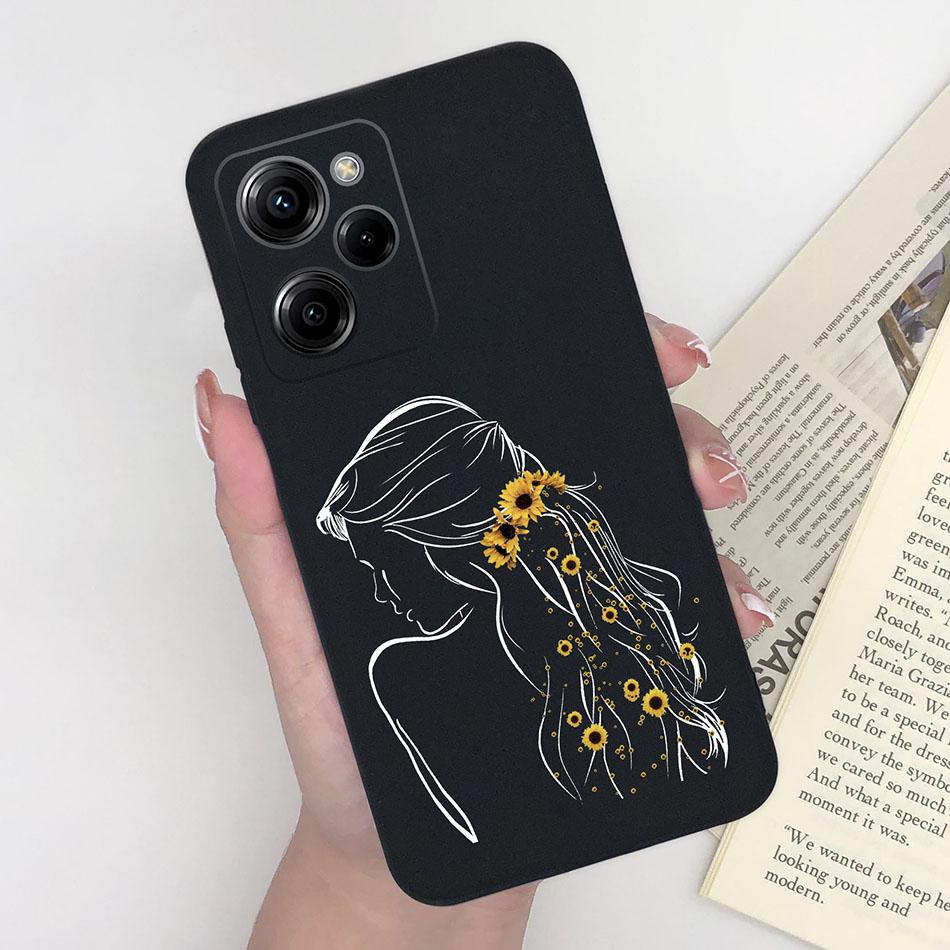 Silicone Case For Xiaomi Poco X5 Pro Pilot Bear Back Cover For POCOX5 X5Pro 5G Poco X 5 Pro Soft Matte Protective Phone Cases