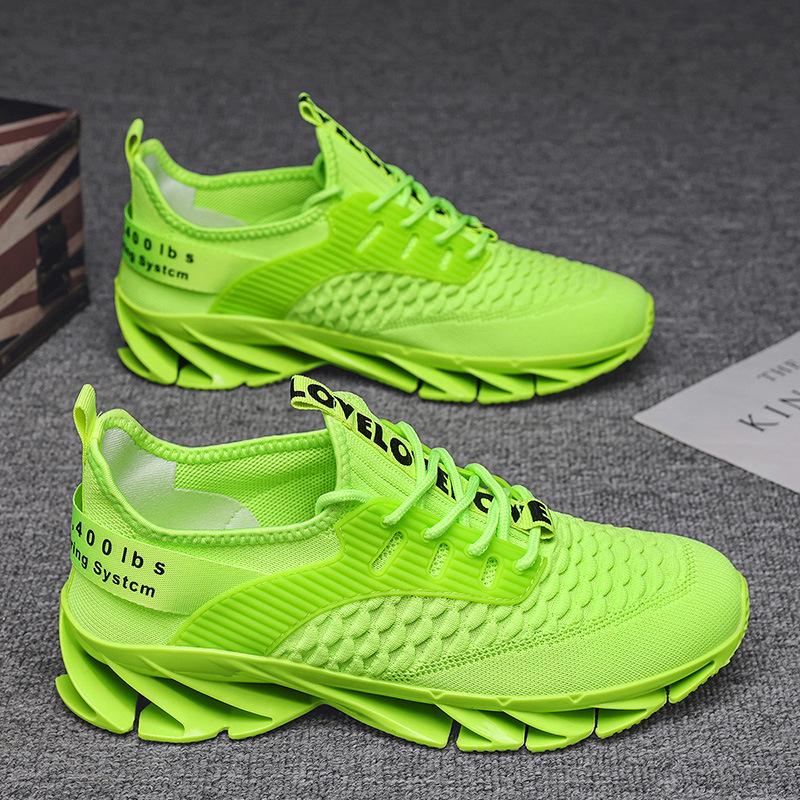 

Мужские дышащие кроссовки Flying Mesh Casual Blade-Soled для бега 44 неоновый зеленый