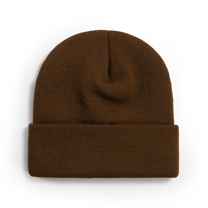 Knitted Beanie Cap Winter Accessories Multicolored Beanies Custom Embroidery Acrylic Fashion Skullies Hats Winter Knitted Hat