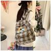 Autumn/Winter 2025 Dachshund Plaid Backpack for Middle & High School & College Students
