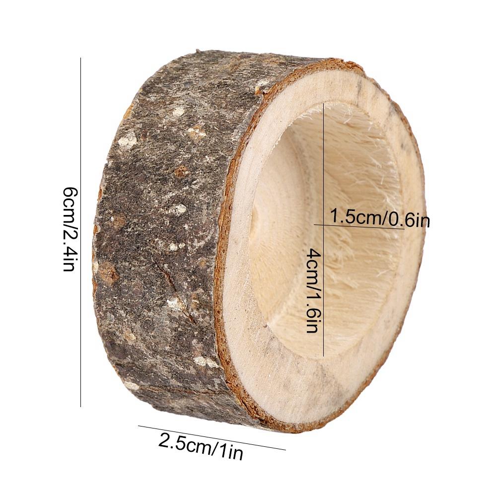 Suport de lumânare din lemn, tip grămadă de lemne, suport de lumânare, sfeșnic, buștean, ghiveci de flori, ornament decorativ