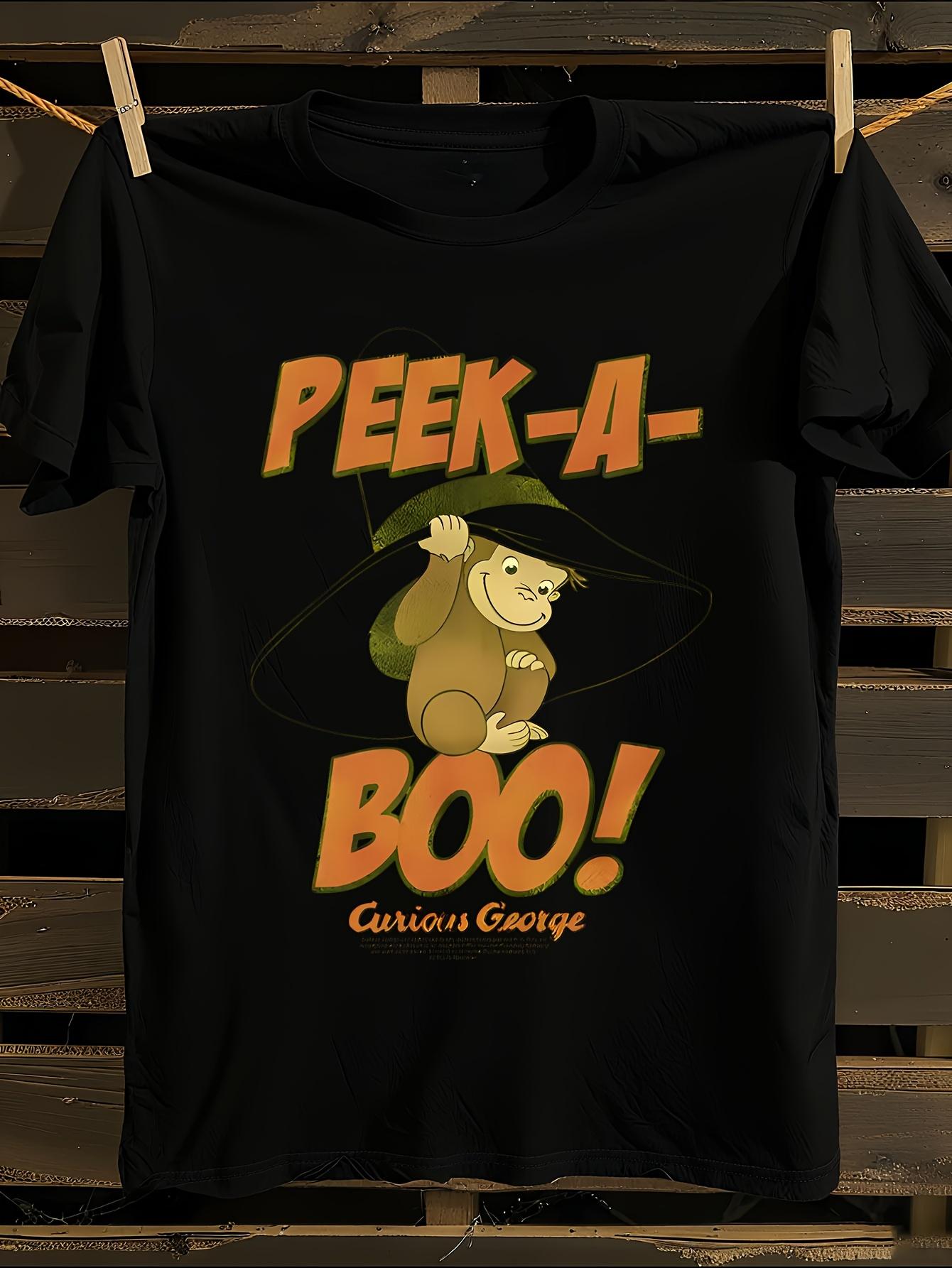 Curious George Peek-A-Boo Graphic T-shirt M