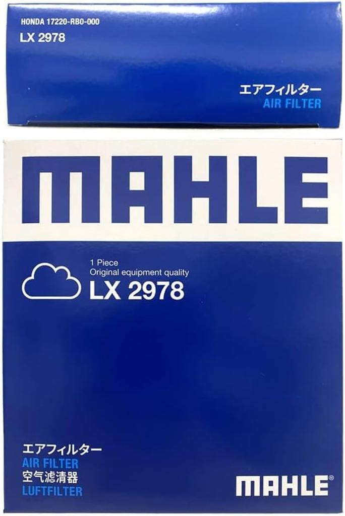 Mahle Air Filter for Honda N-BOX, N-ONE, and Other Vehicles, 210mm Long, 139mm Wide, 32mm High, LX 4975