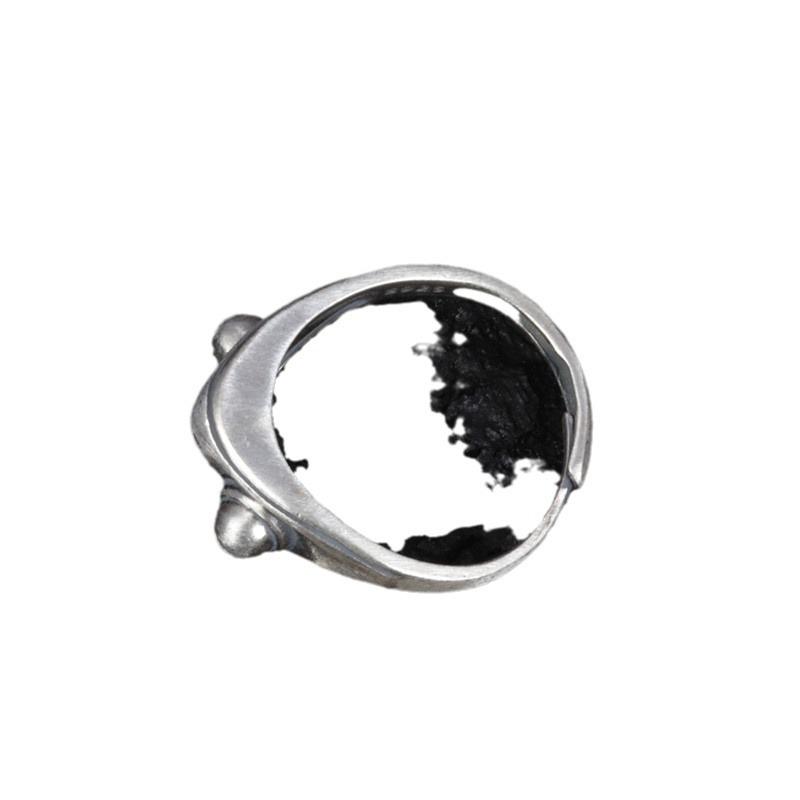 S925 Sterling Silver Matte Frog Ring - Adjustable, Three-Dimensional Design for Women