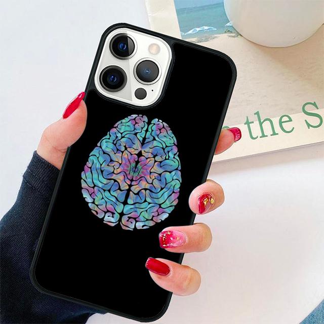 Vintage Anatomy Heart Cardiac Brain Nurse Phone Case Cover for iPhone 13 11 12 Pro Max Mini XS XR X 8 Plus 7 SE 2020 6S 5S Coque