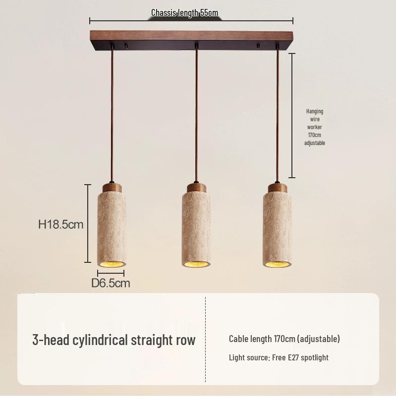 Wabi-Sabi Japanese Retro Pendant Light for Bedside and Bar Counter